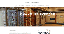 Desktop Screenshot of chandlereyecare.com