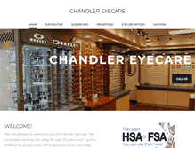 Tablet Screenshot of chandlereyecare.com